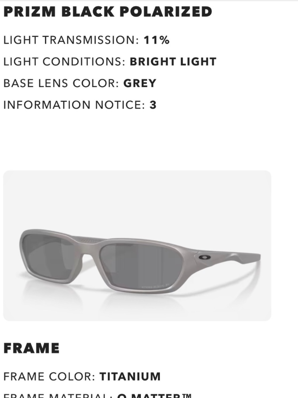 Oakley Terraforma Sunglasses NWT Titanium Frame Polarized